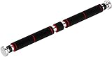 SKILEC Barra de Dominadas, Barra Dominadas Pared Ajustable, Barra Dominadas Puerta Pesas Gimnasio en Casa Barra Pesas - Gym Pull Up Bar, Barra Musculacion Ejercicio Fitness en Casa (Negro Rojo)