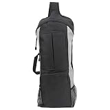 RiToEasysports Bolsa de Yoga Mochila Extragrande para Esterilla de Yoga multifunción Gris y Oscura con Bolsillos Laterales de Malla y Bolsillos Frontales con Cremallera