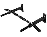 T-Lovendo BDPN Barra De Dominadas Pared Hasta Con Tornillos Incluidos, Negro, 50 X 94 X 20Cm