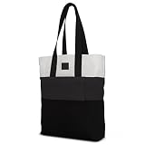 Johnny Urban Bolsa de Compra Gris para Mujer y Hombre Zoe Bolso de Compras de Algodón Reutilizable - Bolso de Hombro/Bandolera Plegable - Elegante Bolsa para Compras con Bolsillo Lateral