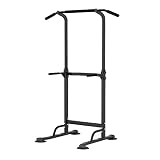 sogesfurniture Power Tower Estación de Dominadas, Torre Multifuncional de Altura Ajustable & Torre Gimnasio para el Entrenamiento de la Fuerza Equipo de la Aptitud, BHEU-PSBB005