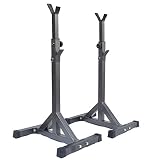 DAGCOT Squat Ajustable Rack Barbell Free Bench Press Push-Up Racks, Bank Press Racks, Racks multifuncionales Ajustables en Altura, Racks de Entrenamiento de la Fuerza del Gimnasio de Interior