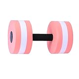 LIOOBO 1Pc Yoga EVA Mancuernas con Mancuernas flotantes Piscina Flotante en el Agua para Mujeres Hombres - (Rosa)
