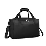 Kono Bolsa de Viaje Ligero 40x20x25 Maleta de Cabina Segundo Equipaje para Vuelos en Ryanair 20L (Negro)