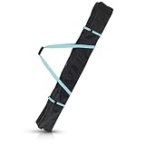 Navaris Bolsa de ski de 170CM - Funda para un par de esquís y Bastones - Portaesquís y Bastones de esquí Alpino de Color Negro petróleo