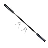 XCXC Olympic Bar, Barbell Profesional Barra De Entrenamiento Barras De Mancuernas Estándar 5mm Área De Suspensión 47 Pulgadas De Acero De Carbono Largo Usado Mancuernas Usadas Levantamiento De Pesas E