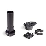 Emuca - Patas para mueble, Pies de plástico para muebles color negro, Lote de 4 pies regulables de alto 120mm