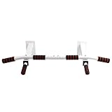 MorNon Montado Pared Pull Up Bar Bracket Hierro Gimnasio Casa Estación de Aptitud Inmersión Barra Dominadas para Montar Pared Blanco