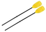 BESTWAY - Set de Dos Remos para Embarcaciones con Gran Longitud de 124 cm de PVC Ligeros de Fácil Unión con Palas Estriadas y Curvadas con Agarre Cómodo