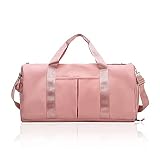 LOSMILE Bolsa de Viaje Bolsa de Deporte, Impermeable Bolsas de Gimnasia con Compartimento Zapatos y Compartimento Mojado, Bolsa Fin de Semana para Mujeres y Hombre.