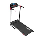 TechFit MT95 Cinta de Correr Eléctrica Motorizada Plegable, Potencia Máxima del Motor de 2.5 HP, con 3 Pasos de Inclinación Manual, 16 Programas Preestablecidos, Pantalla LCD, Bluetooth y MP3