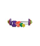 Wonduu Riscko Set de Body Pump con Barra y Discos de Colores. Peso Total Discos 20 kg.