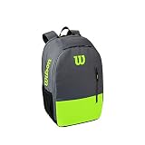 Wilson Mochila de tenis Team, Hasta 2 raquetas, Verde/Gris, WR8009903001