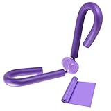 ANHORTS Entrenador Interno de Muslos, ejercitador de piernas, Equipo de Ejercicios de Fitness para el hogar para Brazos, Pecho, Cintura, Abdomen y pantorrillas y Banda elástica de Yoga (Púrpura)