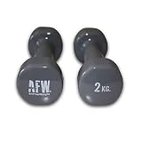 Mancuernas de Vinilo (2 kg). Mancuernas Semicirculares de Goma para Pilates. Pesas Antideslizantes para Gimnasio en Casa. Deporte en Casa con Pesas. KOTTAO