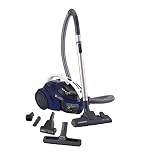 Hoover Sprint Evo SE61 - Aspiradora sin bolsa, ciclónico, Cepillo especial pelo mascota, parquet, Filtro EPA, 700W, 80dBA, Depósito 1,5L, Cable 7,5m, Potencia fija, Plástico, Azul