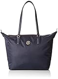 Tommy Hilfiger Poppy Tote, Bolso Totes para Mujer, Azul (Tommy Navy), 14x32x47 cm (W x H x L)