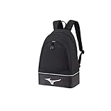 Mizuno Back Pack Mochila, Compuesto, Black/White (Multicolor), Talla Única