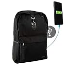 Airel Mochila portátil-Inteligente | Mochila Impermeable para portátil con Puerto USB | Daypack Portátil Mochila para Ordenador Portátil | Mochila con Cargador | Medidas: 44x32x14 cm. 15.6 Pulgadas