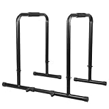 TNTY Barras Paralelas Ajustables, Dip Station, Anchura y Altura Regulables, Push Up Bars de Inmersión, Adecuado para Flexiones, Levantamiento de piernas, caídas y más, Altura: 89.5 - 106cm