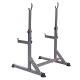 DSHUJC Racks de Peso Libre Racks para Sentadillas, Rack de Peso Ajustable Gimnasio Squat Barbell Bar Soporte eléctrico, 13x Altura Ajustable, 6X Ancho Ajustable, MAX. 200 kg
