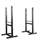 Riscko Rack de Sentadilla Magnus Soporte con Altura Ajustable para Barra Color Negro
