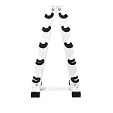 Soporte para mancuernas, soporte de acero sólido para almacenamiento de mancuernas, soportes para almacenamiento de mancuernas con marco en forma de A, para ejercicio de gimnasio en casa