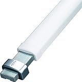Abus PR 2700 W-CHR - Barra transversal con cilindro de alta seguridad sistema V 30/70 blanca y cromo