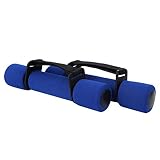 DAUERHAFT Equipo de Gimnasia con Mancuernas de Espuma con Correas 4.4lb, para Fitness en casa