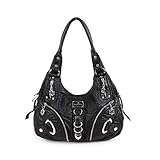 DEERWORD Mujer Bolsos Bandolera Vestir Bolsos de Mano Convertible Casual de Hombro Fekete