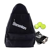 Senston Mochila de Tenis, Bolsa de bádminton, Puede Caber Zapatos y Botellas, Bolsa de Tenis de 5 Capas Mochila de Tenis, Unisexo