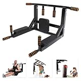 Wall Mounted Pull Up Bar, 2 in 1 Chin Up Bar, Material: Espuma de alta densidad, Carga máxima: 200 kg