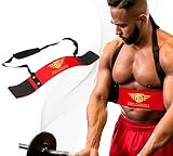 BeSmart BS Biceps aislador Blaster barra de levantamiento de pesas brazo entrenamiento bombardero Curl (rojo)