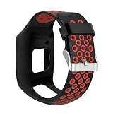 FangWW - Correa de repuesto de silicona suave a prueba de golpes, compatible con Tom-Tom 1 multideporte GPS HRM CSS AM Cardio Runner accesorios de reloj