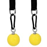 Escalada Pull Up Power Ball, Amarillo Pull Up Arm Training Training Ball Colgante, Acero inoxidable 304 Escalada Bola de cañón de entrenamiento sólido,Gimnasio Ejercicio Home Fitness Chin Up Equipment