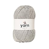 Korbond Double-Knit Acrylic Hilo de Punto Doble, 100g, 100% acrílico, Plata (Light Silver), 100 g