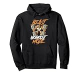 León Beast Workout Mode Mancuernas Gym Beast Fitness Leon Sudadera con Capucha