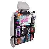 Organizador para asiento trasero de coche, organizador para asiento trasero de coche, con 8 bolsillos de almacenamiento para asiento de coche