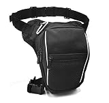 AHR Quality Pernera Moto Riñonera Moto Bolso Pierna Moto Riñonera Pierna Lateral Táctica Hombre Mujer 3 Bolsillos y Doble Sujeción