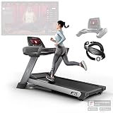 Sportstech - F75 Cinta de Andar, Cinta de Correr Plegable, 5 HP Cinta De Correr Profesional, Hogar Cinta De Correr con Panel Táctil LCD y Banda de Pulsos, Cinta Correr con 12 Programas Preestablecidos