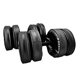 Rehomy Mancuerna Llena de Agua 16-20Kg Equipo de Entrenamiento Muscular Portátil para Gimnasio en Casa 1 par