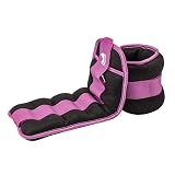 REEHUT Peso para Tobillo, Peso Durable para Muñeca (1 par) con/Correa Ajustable para Ejercicio, Ejercicio, Caminar, Footing, Gimnasia, Aeróbic, Gimnasio - Púrpura