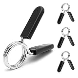 4 Piezas Collares de Clip de Resorte, Collares de Bloqueo de Resorte con Mancuernas Abrazaderas con Barra de Mancuernas, Pinza de Resorte para Pesas, Gym, sujeta Discos con Muelle(28mm)