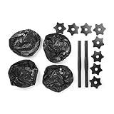Alomejor Juego de Mancuernas Mancuernas de Viaje de 8-10 kg Mancuernas rellenables con Agua Ajustables para Hombres y Mujeres portátiles y Suaves