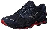 Mizuno Wave Prophecy 9, Zapatillas para Correr de Carretera Hombre, Moodindigo/Lollipop Gris/Rojo, 43 EU
