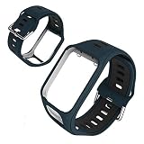 GoGlor Tomtom Correa para Tomtom Spark 3 Runner 3 Runner 2 Golfer Adventurer Cardio Music GPS Smartwatch, Multisport Correa Reloj Profesional Accesorios Premium Pulsera