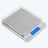 mafiti MK200 Báscula Digital para Cocina de Acero Inoxidable, 3kg,Balanza de Alimentos Multifuncional, Peso de Cocina