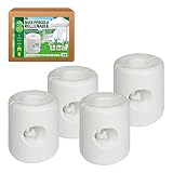 AKTIVE 62201 - Pack 4 soportes blancos para carpas 25x25x25 cm AKTIVE Garden