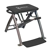 Silla de ejercicio profesional Pilates | Ejercicios de fitness en casa o en el estudio | Modelo 'La vida es una playa' + 4 DVD instructivos | Como se ve en la television