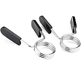 ZESEDE Un par de clips de resorte para barras olímpicas, mancuernas, equipo de gimnasio (50 mm, 30 mm, 28 mm y 25 mm), gimnasio, fitness, crossfit, levantamiento de pesas